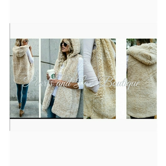 ❄Sherpa Hooded Vest❄ 1 left - Picture 3 of 7