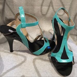 Via Spiga Two Tone Patent Leather Sandals size 10
