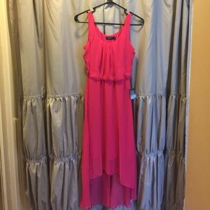 Limited pink chiffon dress