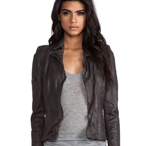 Muubaa lamb leather biker  jacket UK8 US4