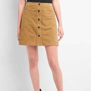 NWT GAP CORDUROY SKIRT