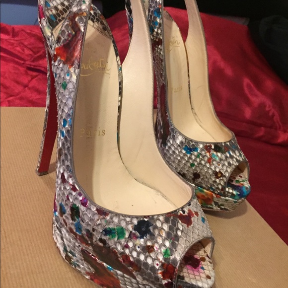 Christian Louboutin python carnaval - Picture 2 of 3