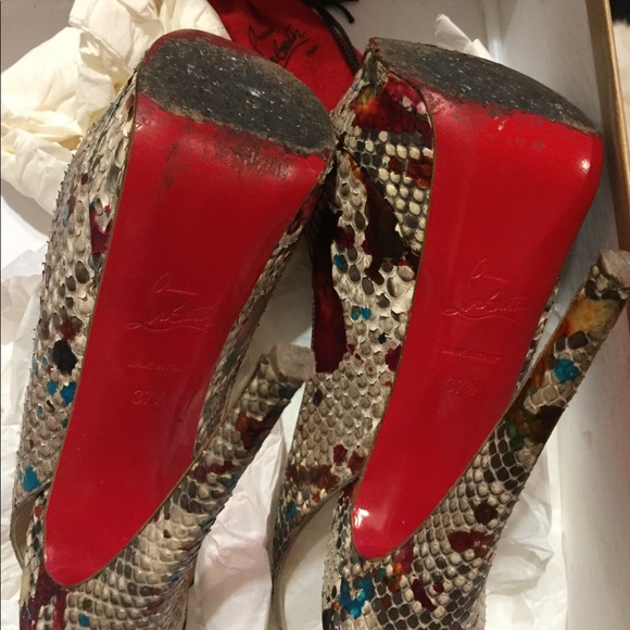 Christian Louboutin python carnaval - Picture 3 of 3