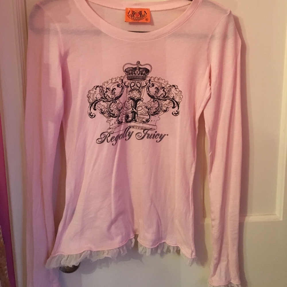 Retro juicy couture light pink longsleeve. Size s.