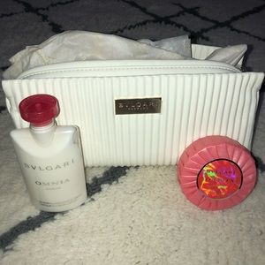 Bvlgari Makeup Bag Body Lotion & Soap