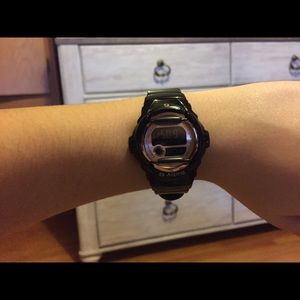 G Shock Watch (Black with Rose Gold accents)