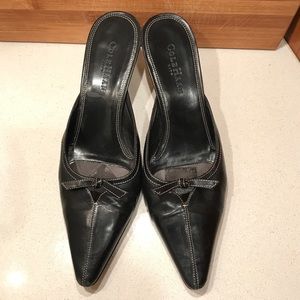 Cole Haan pointy toe kitten mules 7 1/2B.