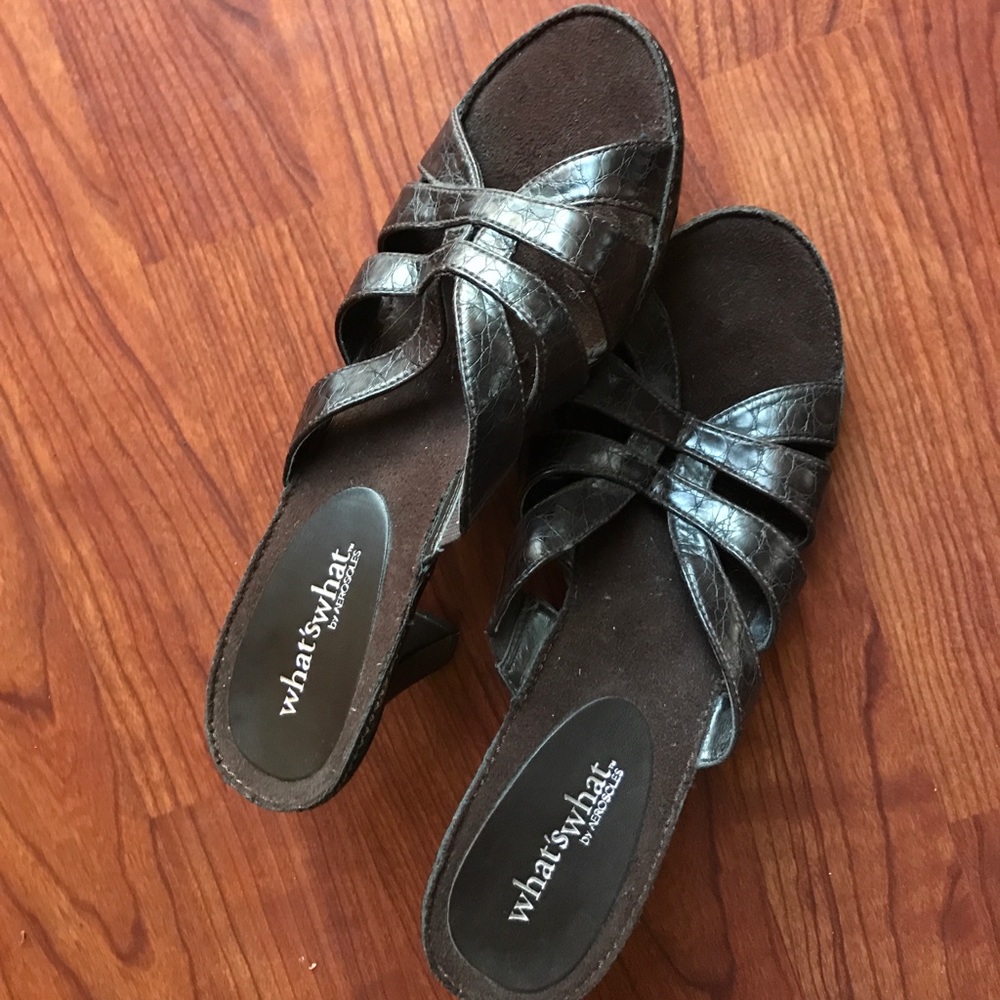 Mid heal shoes