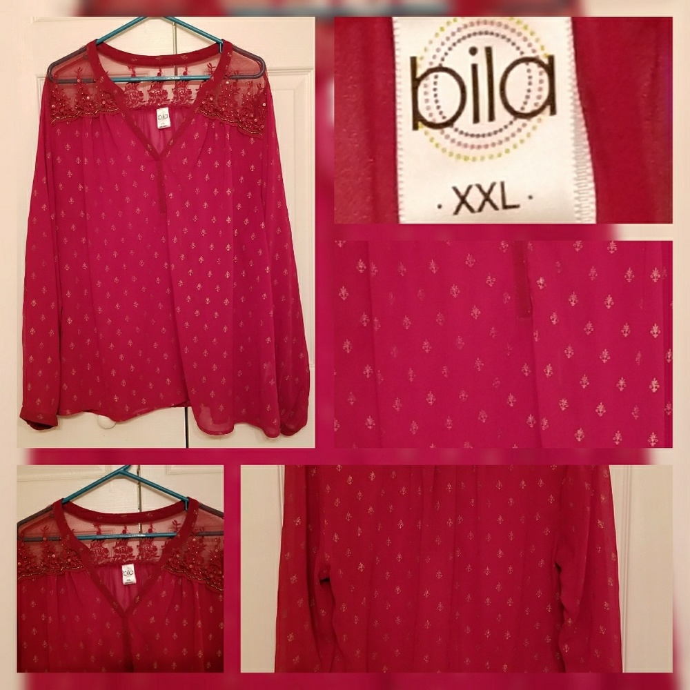 Red blouse