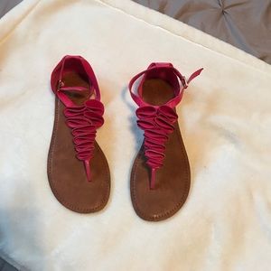 Pink thong sandals