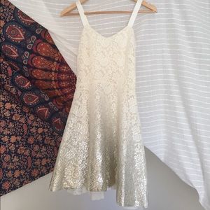 Silver Lace Free People Dress