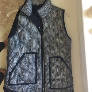 Jcrew herringbone vest