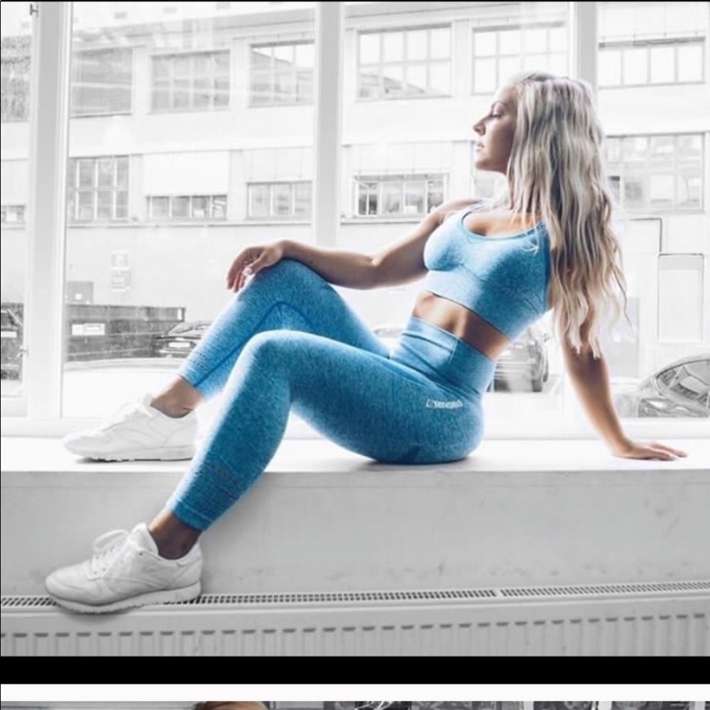 GYMSHARK SEAMLESS LEGGINGS (Blue)