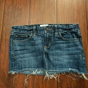 Abercrombie and Fitch 2000's jean miniskirt size 0