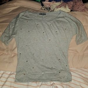 Grey studded top
