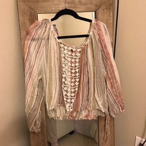 Free people long sleeve shirt