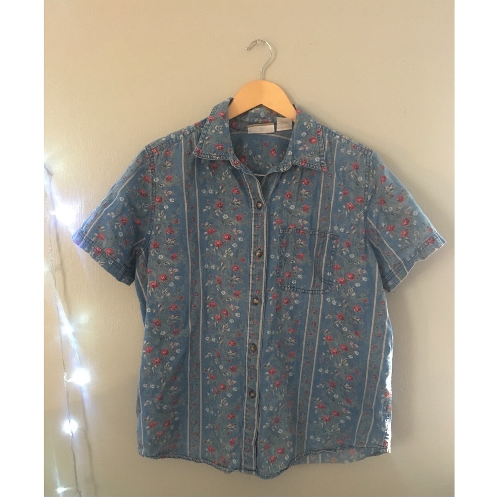 ✨Vintage Liz Claiborne Short Sleeve Button Down✨