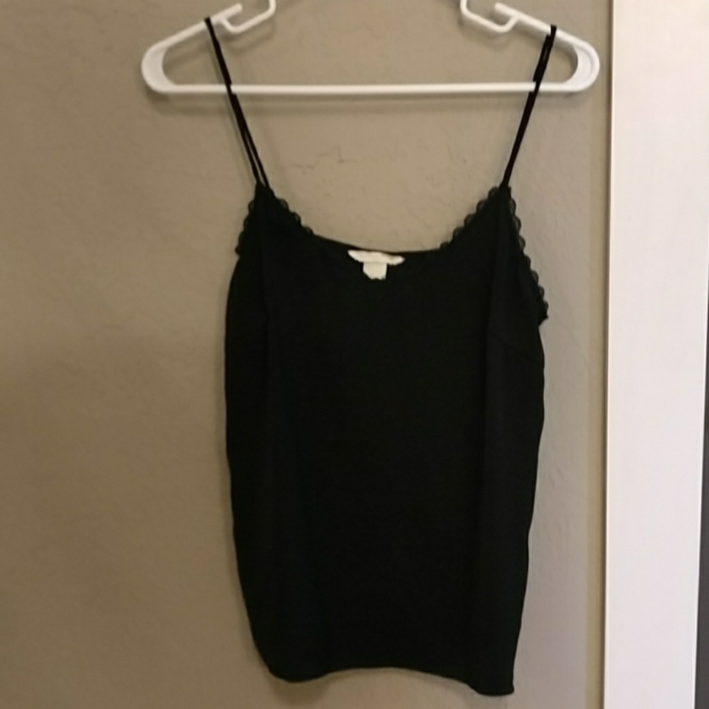 H&M black silk cami!