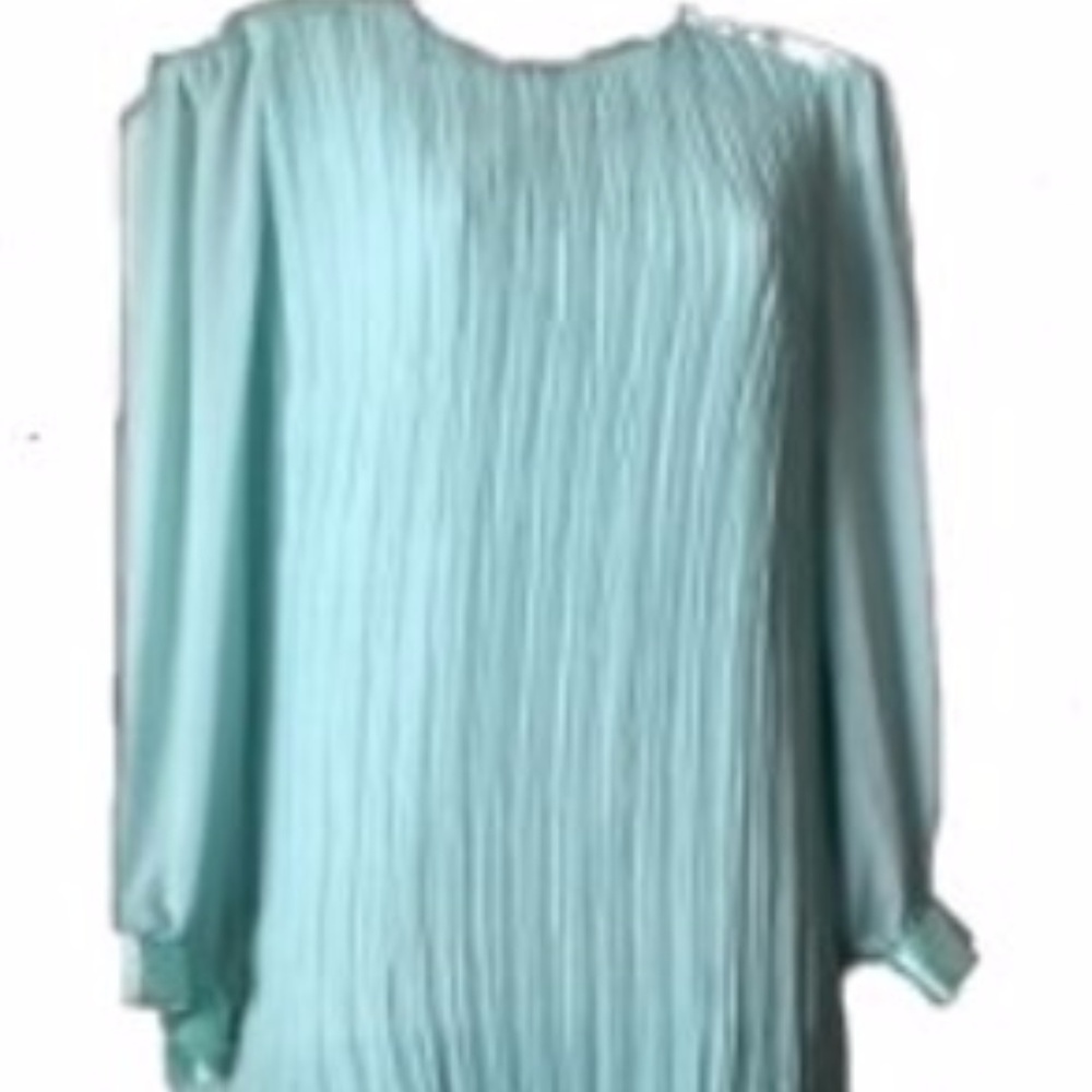 Lisa Michaels Mint Green Fancy Dress Plus Size EUC