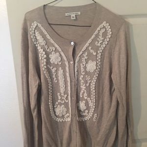 Banana Republic embroidered cardigan. Darling!