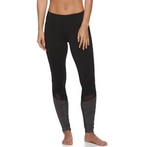 Women's Gaiam Om Mesh Capri Yoga Leggings
