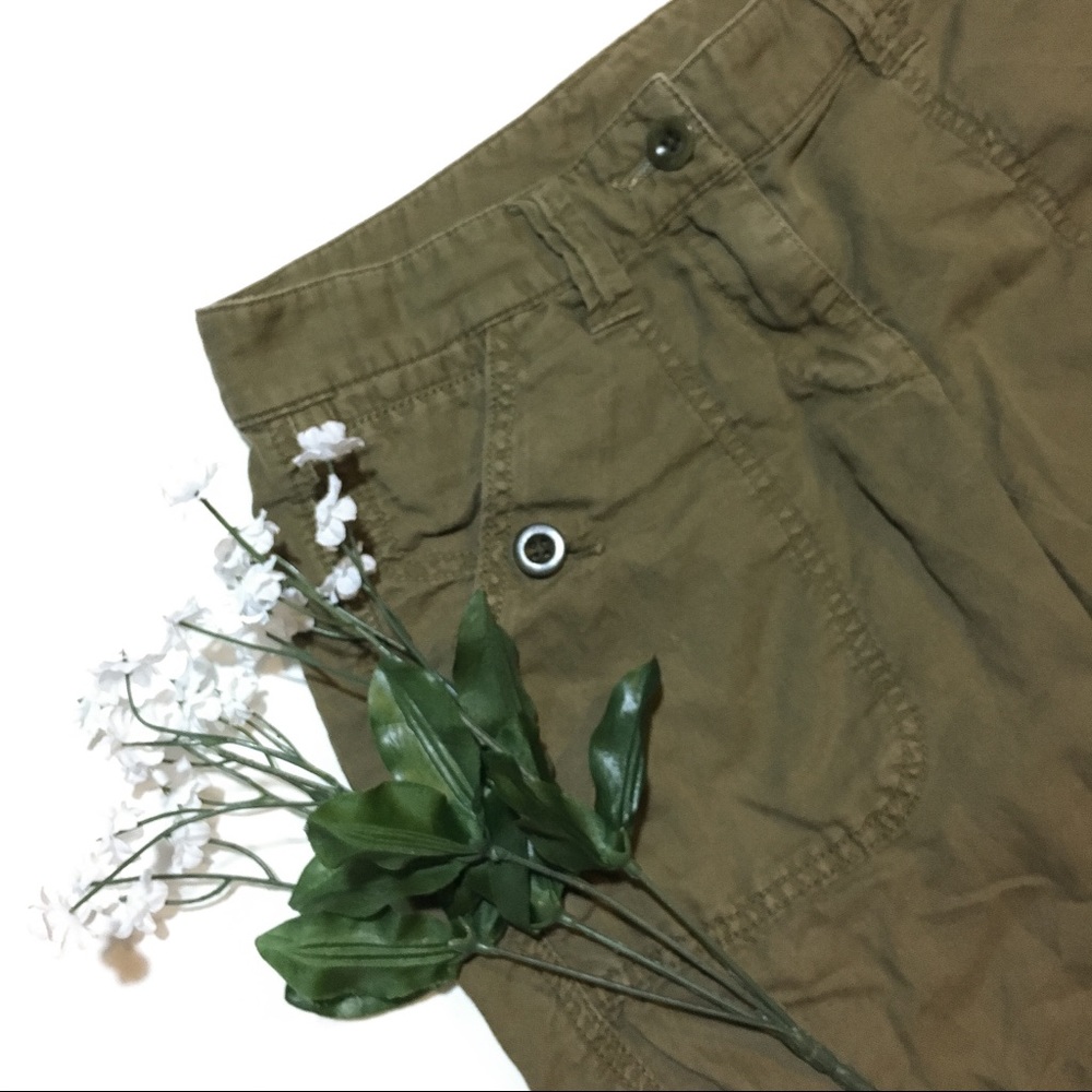 J. CREW green cargo pants