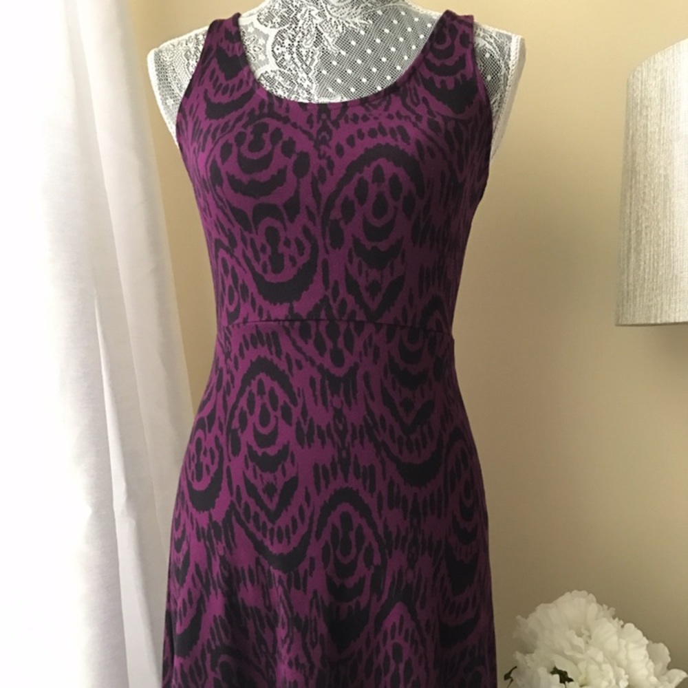 A-line hem animal print dress