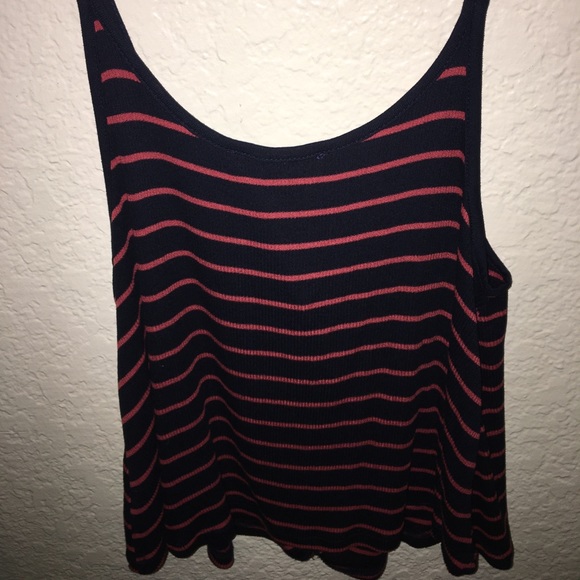 Forever 21 Stripped cropped tank top - Picture 2 of 2