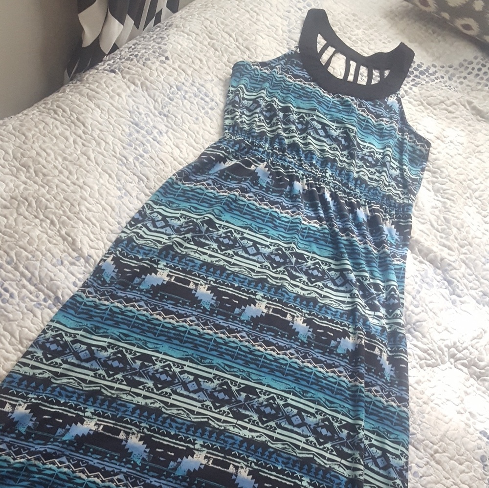 No Boundaries Aztec Print Maxi