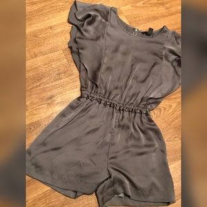 Grey satin rumper!!!