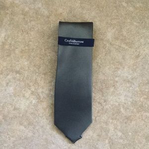 🌟 NWT Croft & Barrow Dark Grey Tie