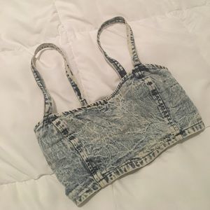 Out from Under Denim Crop Top