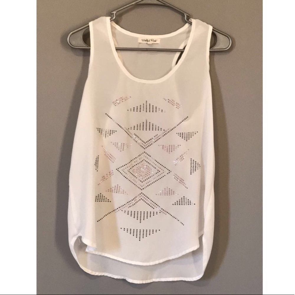 Sheer tank top