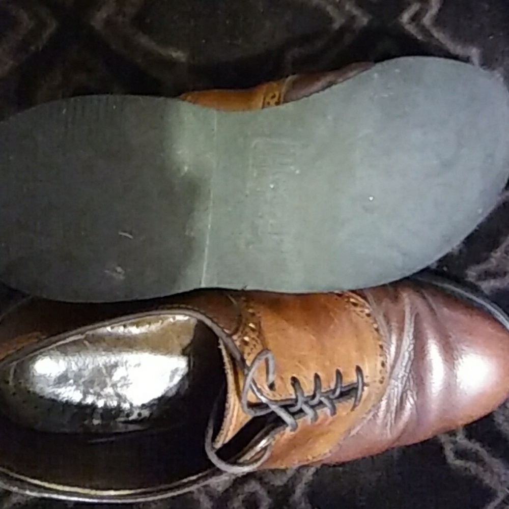 2 Tone Buckskin dress shoes