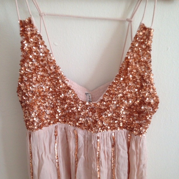 Free People Glitter Girl Sequin Mini Dress - Picture 3 of 3