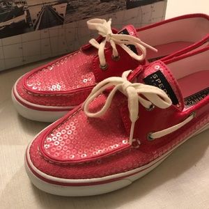 SPERRY TOPSIDER Bahama Pink Sequins