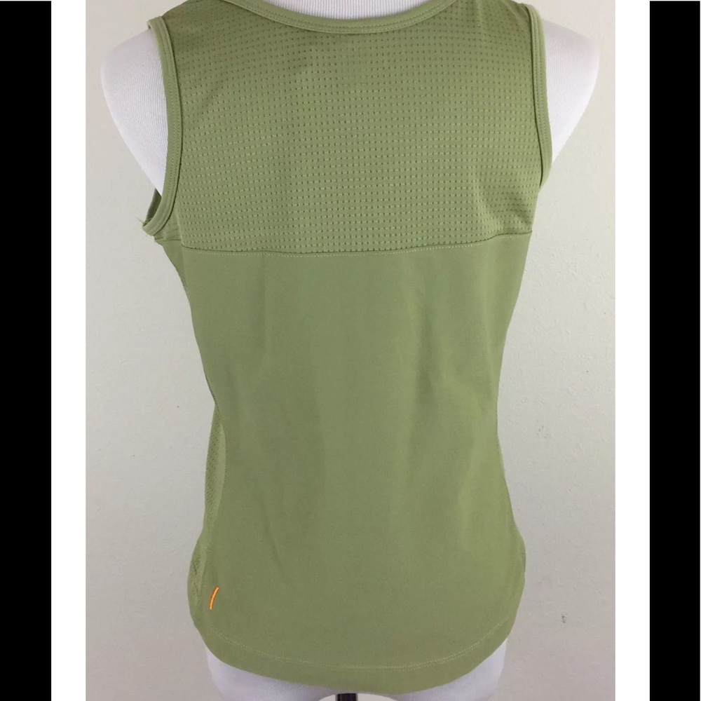Lucy Workout Green Mesh Tank Top Yoga Size Larger - Picture 5 of 6