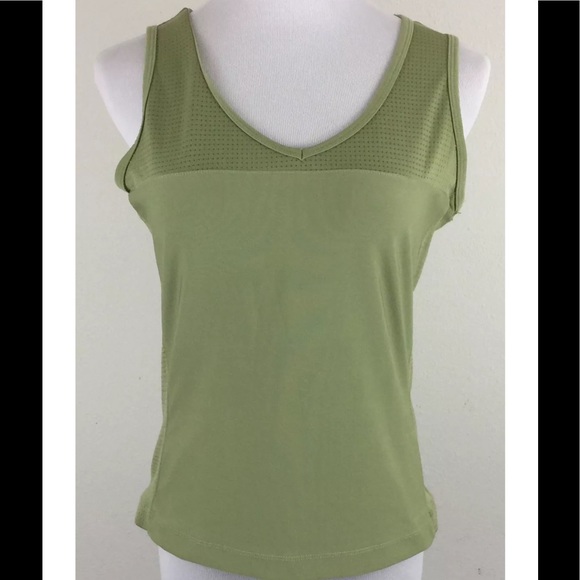 Lucy Tops - Lucy Workout Green Mesh Tank Top Yoga Size Larger