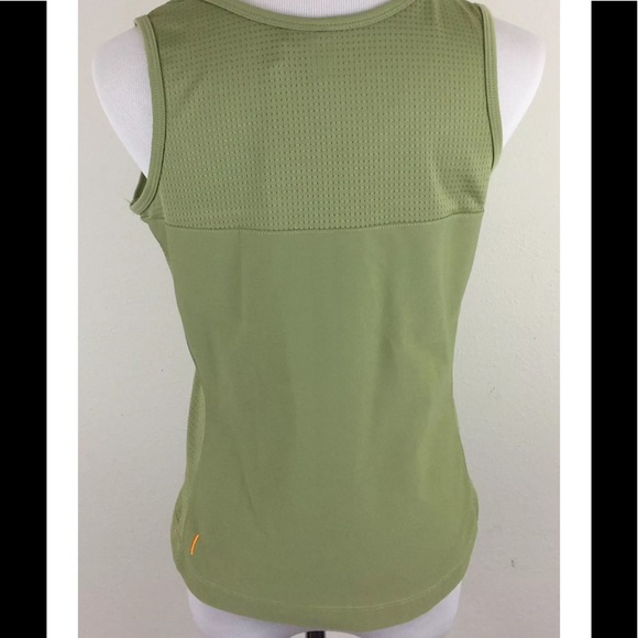 Lucy Workout Green Mesh Tank Top Yoga Size Larger - Picture 5 of 6