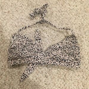 Leopard Print Bikini Top