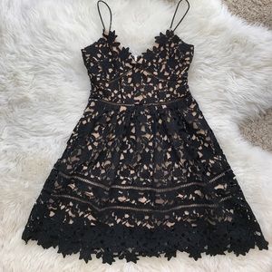 Black lace dress