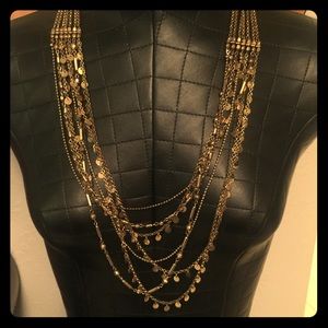Francesca’s collection gold tiered necklace