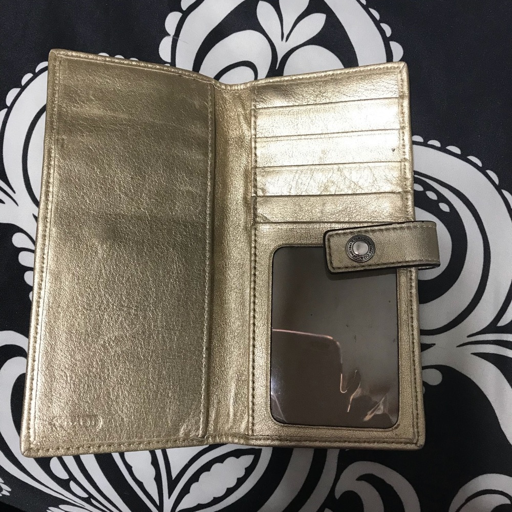 Coach credit card check book wallet
