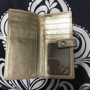 Coach credit card check book wallet