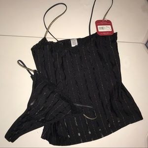 Vintage cami and thong set