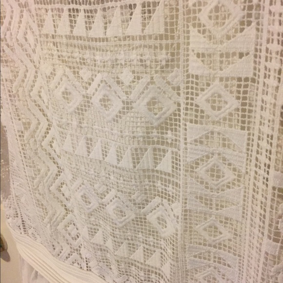 White laser cut Madewell mini dress - Picture 2 of 4