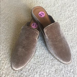 Indigo rd. velour mules