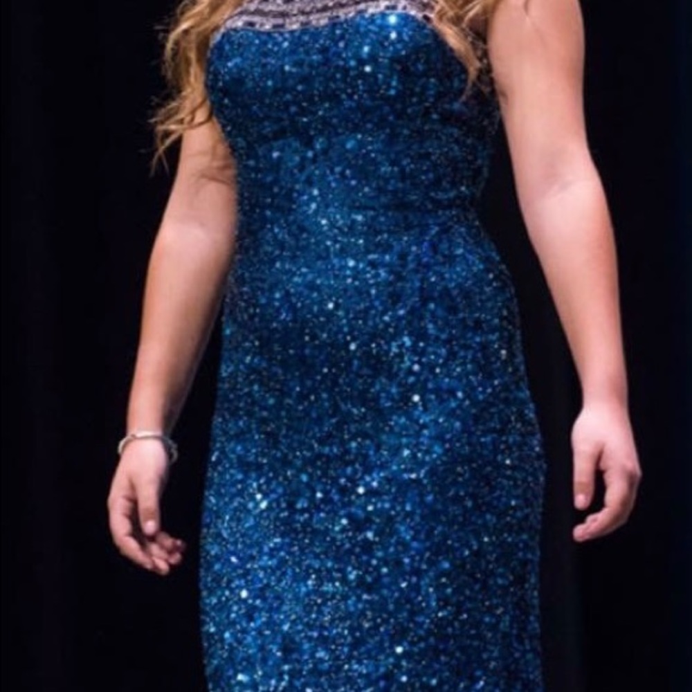 Blue sparkle dress