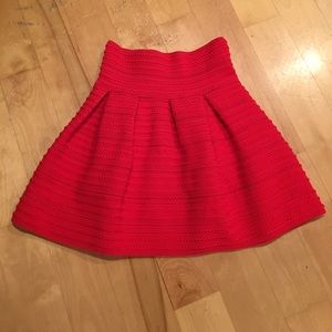 H&M red mini skirt
