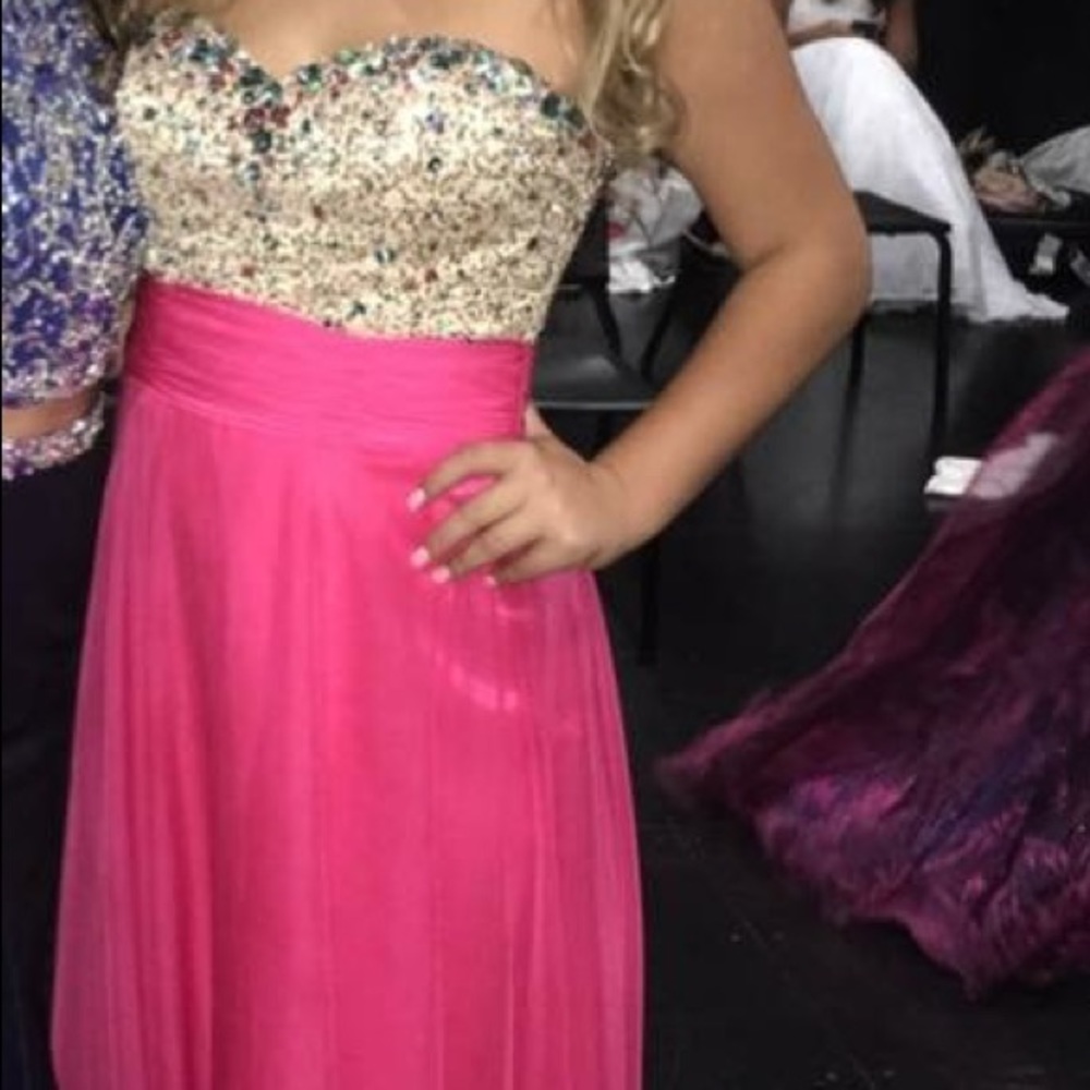 Pink dress with sequins